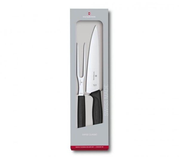 Victorinox Swiss Classic, Tranchier-Set, 2-teilig , schwarz, 6.7133.2G