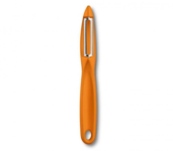 Victorinox Swiss Küchenutensilien Universalschäler, orange, rostfreie Pendelklinge 7.6075.9