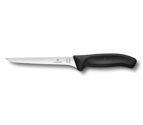 Victorinox Classic Ausbeinmesser, 15 cm, geschweifte,flexible Klinge, schwarz, 6.8413.15G