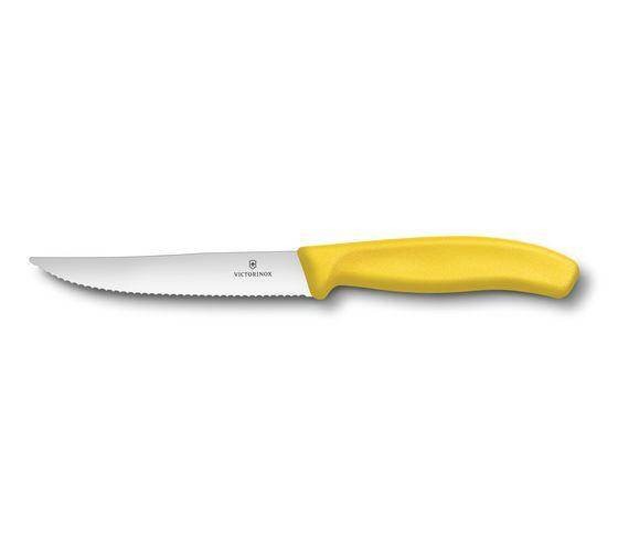 Victorinox Swiss Classic Steak- und Pizzamesser GOURMET, 12 cm, gelb, 6.7936.12L8