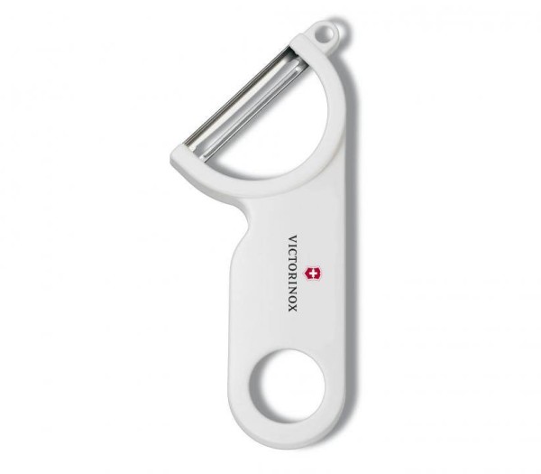 Victorinox Swiss Küchenutensilien Sparschäler, weiss, rostfreie Pendelklinge 7.6073.7