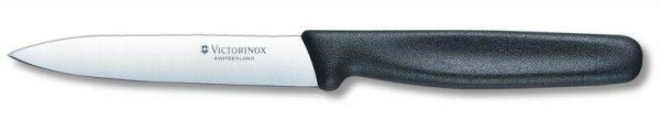 Victorinox Swiss Standard Gemüsemesser & Obstmesser, schwarz, mittelspitz, 10 cm, 5.0703