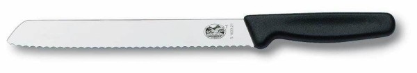 Victorinox Swiss Standard Brotmesser, schwarz, 18 cm, 5.1633.18