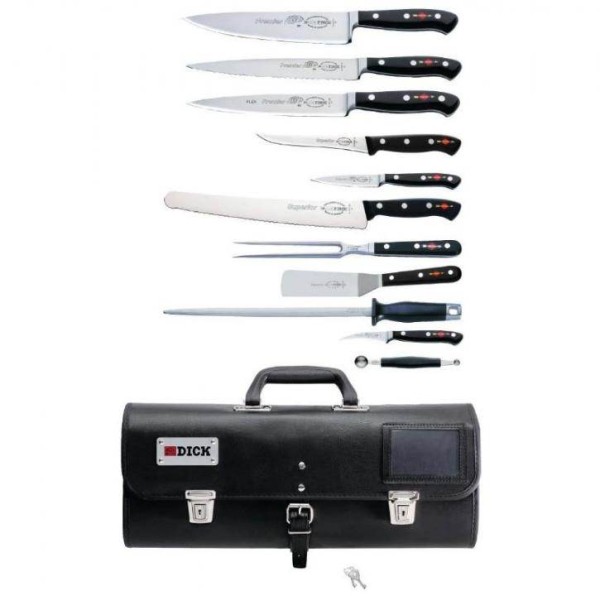 Dick Premiere Plus / Superior Kunstleder-Rolltasche mit Bestückung, 11-teilig # 8106300