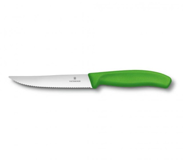 Victorinox Swiss Classic Steak- und Pizzamesser GOURMET, 12 cm, hellgrün, 6.7936.12L4