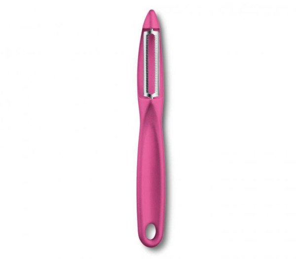 Victorinox Swiss Küchenutensilien Universalschäler, pink, rostfreie Pendelklinge 7.6075.5